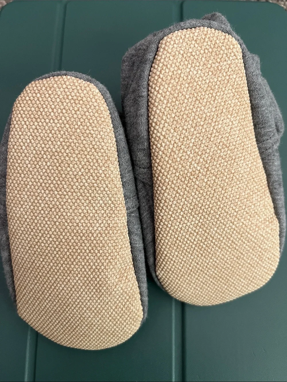 NWOT Ten Little Gray Knit Baby Booties - Soft Cozy Pair